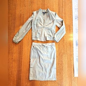 DKNY Safari Two Piece Jacket/Skirt Set, Sz 8